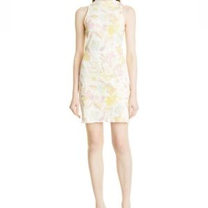 Ted baker London Effi Bodycon Mini Dress Size 6 US 16 Floral Twist Back Preppy